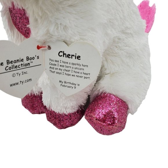 Ty Beanie Boos CHERIE the Unicorn 9" Plush‎ Pink Stuffed Animal Walgreen's Excl - Picture 5 of 10